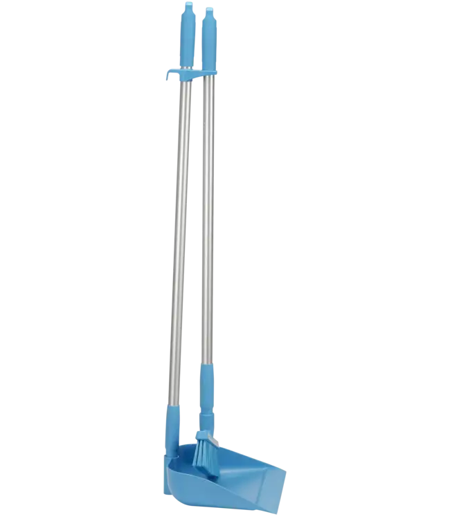 Vikan Kehrschaufel mit langem Stiel und Besen, 330 mm, Medium