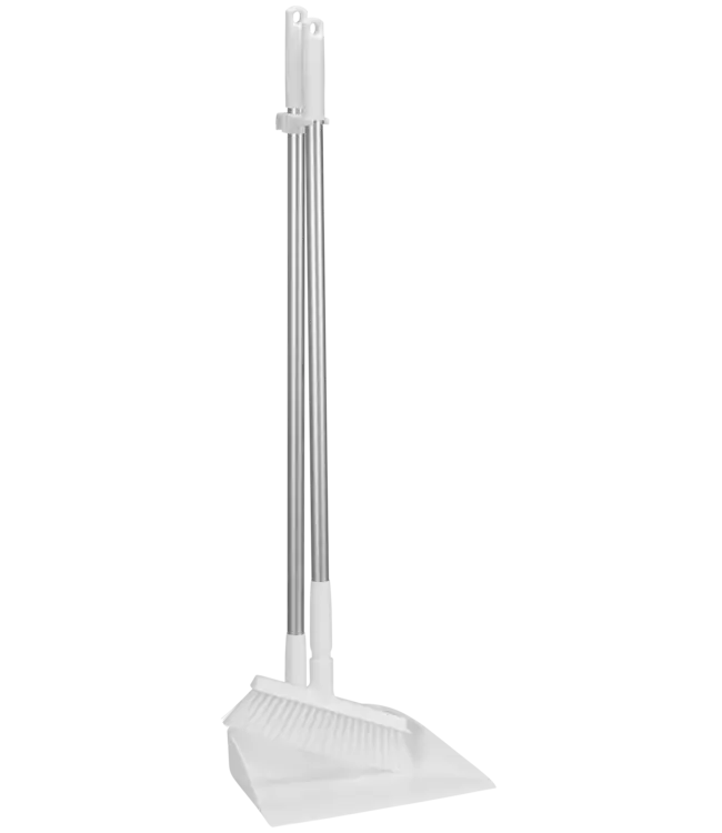 Vikan Kehrschaufel mit langem Stiel und Besen, 330 mm, Medium