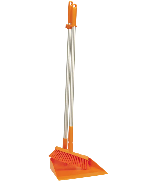 Vikan Pelle à poussière avec long manche et balai, 330 mm, Medium