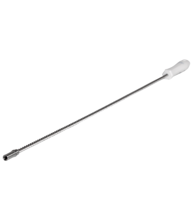 Vikan Tige flexible inox, Ø5 mm, 755 mm, Blanc