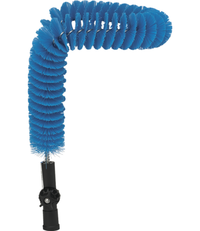 Vikan Spazzola tubolare per esterni, 510 mm, Medio, Blu