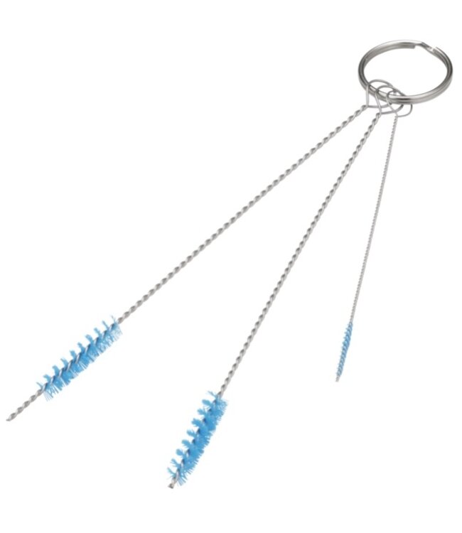 Vikan Ensemble de 3 brosses: Ø2, Ø6, Ø6 mm, Souple