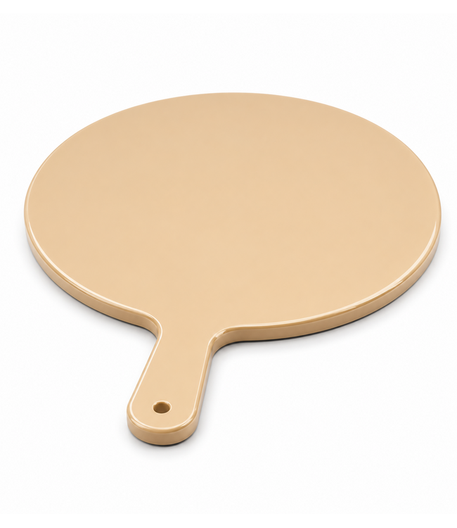 EDYLEN-Tagliere per pizza e torte, Beige con maniglia, PE 500