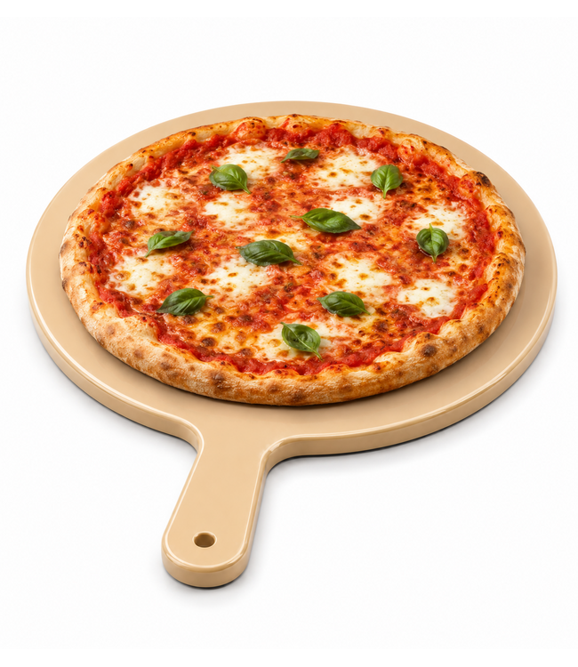 EDYLEN-Planches à pizza et tartes, Beige avec poignée, PE 500