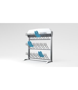 EDYSTAR Edelstahldraht Handschuhtrockner Standversion High-Flow mit Warmluft