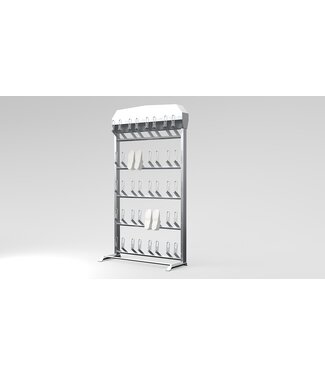 EDYSTAR Edelstahldraht Porte-chaussures et sabots version sur pied High-Flow avec air chaud