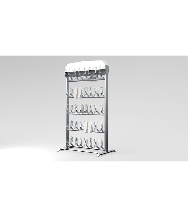 Porta scarpe e zoccoli versione cavalletto con High-Flow con aria calda