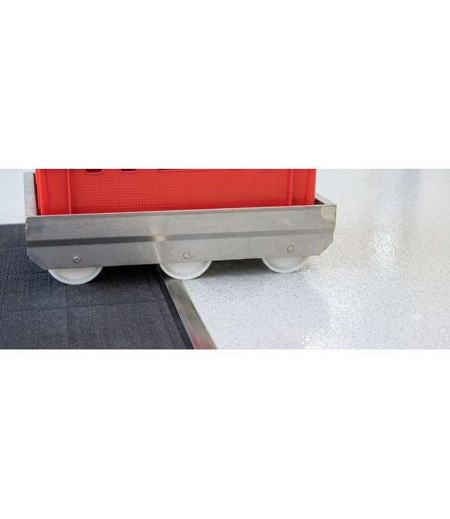 Tapis de désinfection avec rampe d'accès -  long côté
