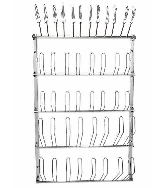 Kit de rails muraux pour porte-chaussures, porte-bottes et porte-gants