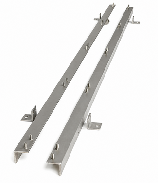 EDYSTAR Edelstahldraht Set di guide a parete per scaffalature per scarpe, stivali e guanti