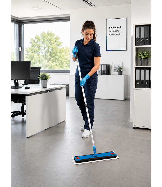 Portamop EcoLam 60 con lamelle in gomma, manico telescopico incluso