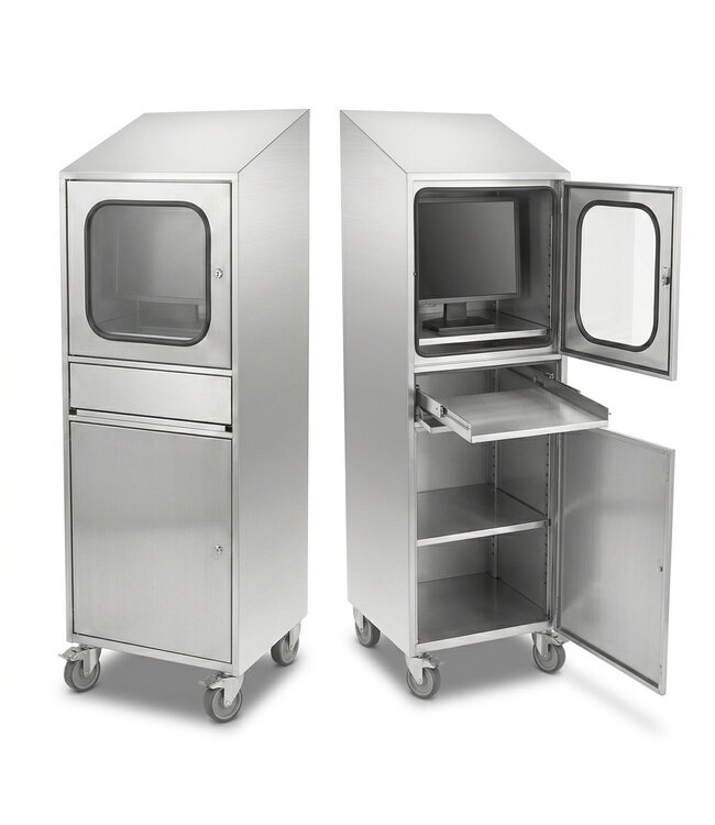PC-Schrank aus Edelstahl