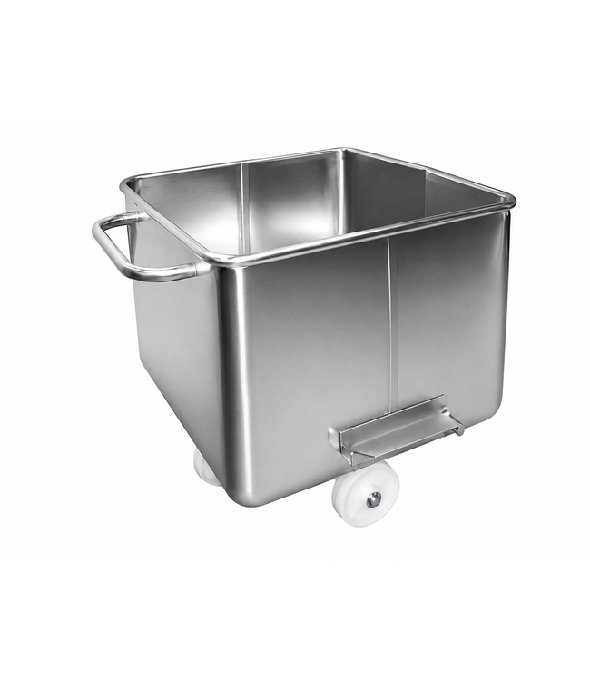 Carrello di sollevamento e carico da 120 Litri in acciaio inox