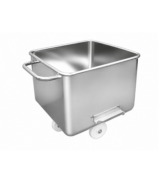 Chariot de levage et de chargement 120 Litres en acier inoxydable