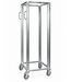 Chariot de transport pour bacs Euronorm - réglable en acier inoxydable