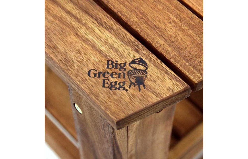 BBQStunter.nl Big Green Egg Acacia Table BBQSTUNTER.NL