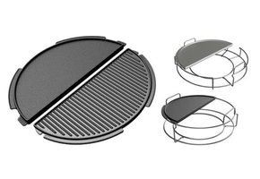 Big Green Egg ® Halve maan gietijzeren plancha