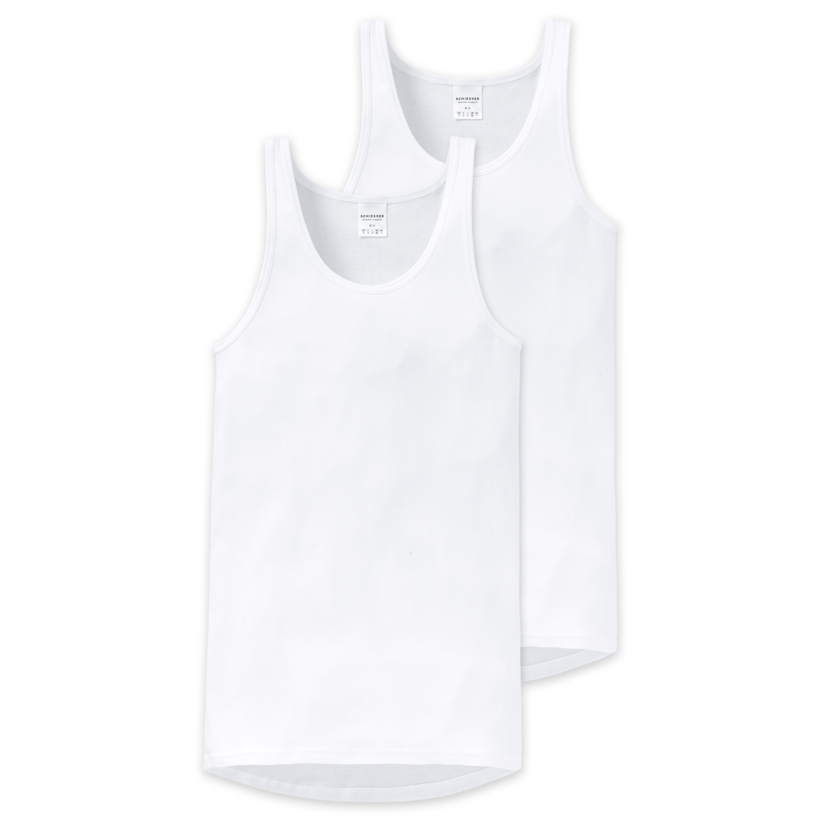 Schiesser Feinripp singlet wit