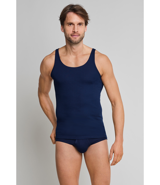 Schiesser Feinripp singlet marine