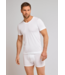 Long Life Soft v-hals t-shirt wit