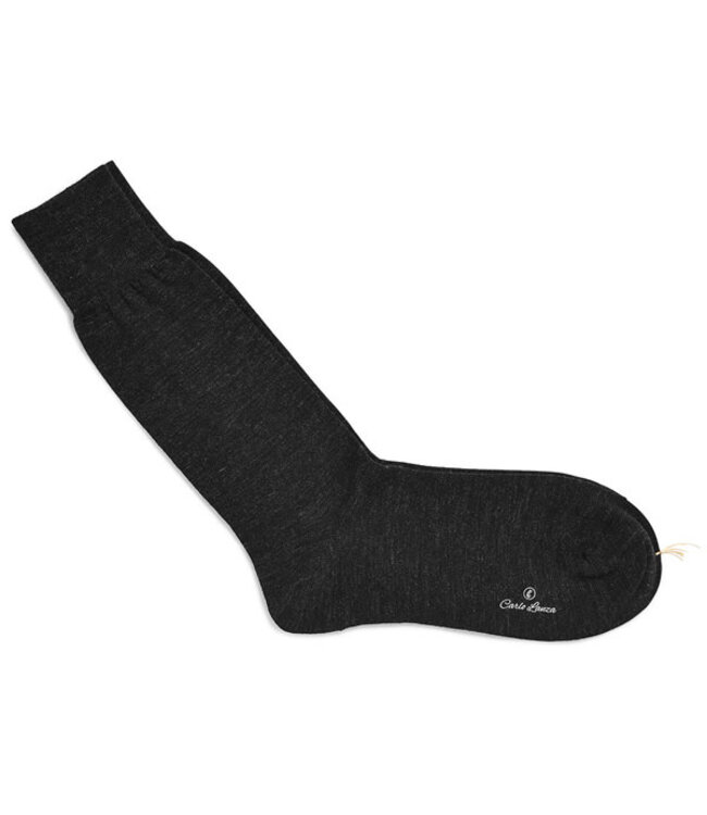 korte sokken wol donkergrijs