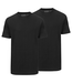 Slater Basic 2-pack ronde hals t-shirt zwart