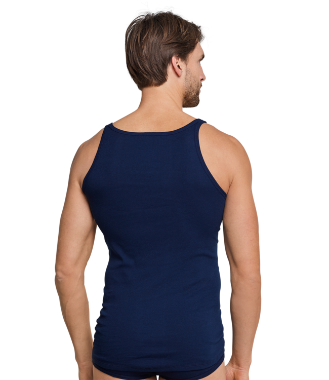 Feinripp singlet marine