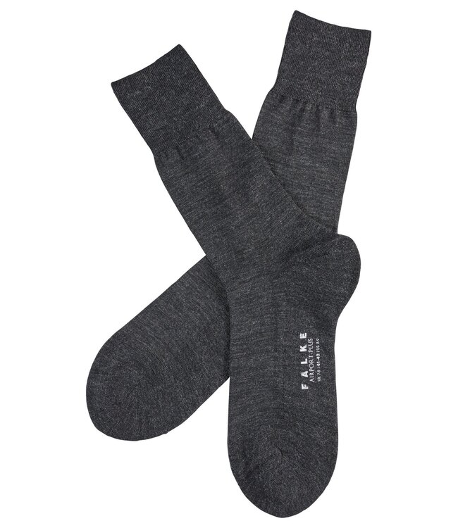 Airport Plus sokken antraciet melange