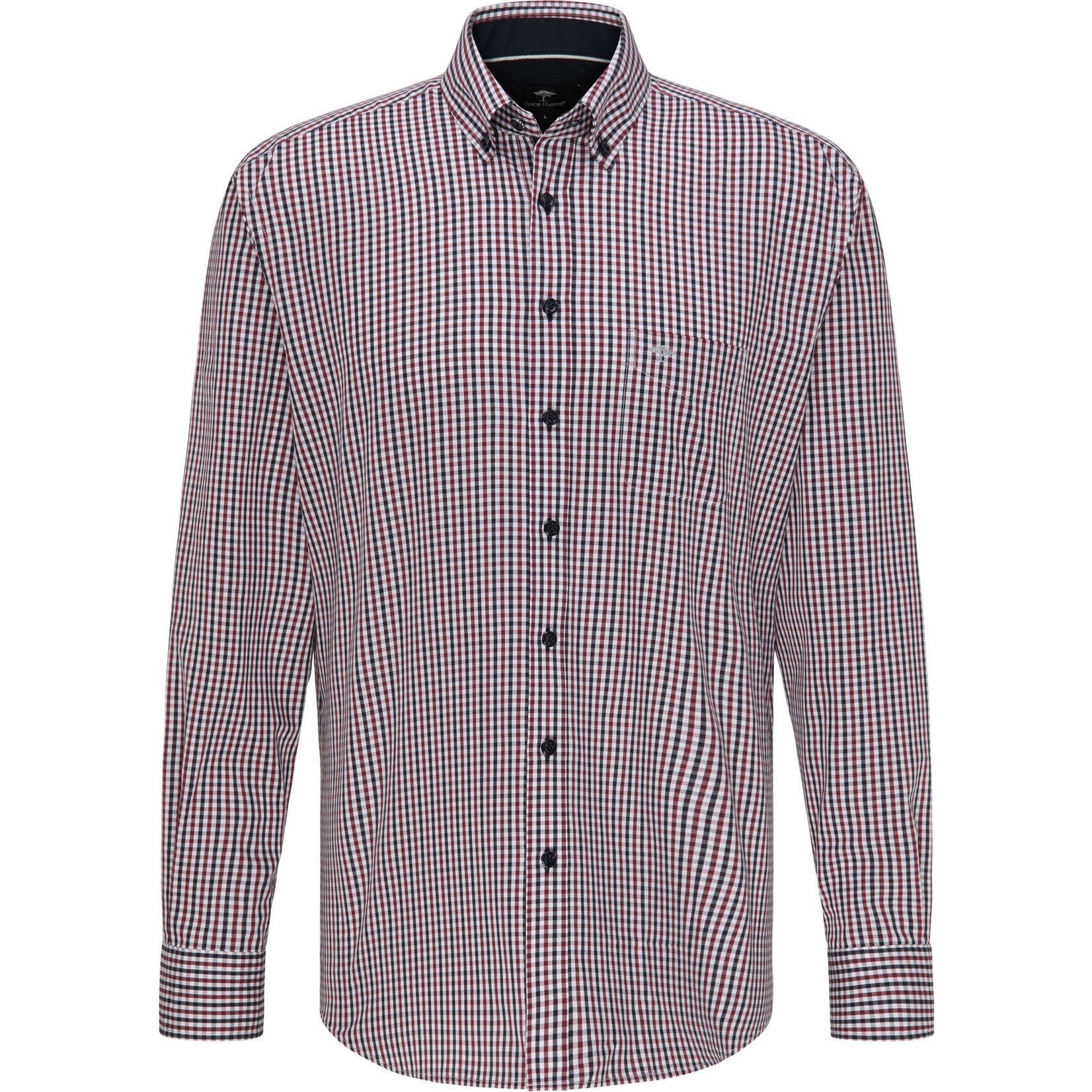 Fynch-Hatton twill shirt rode ruit