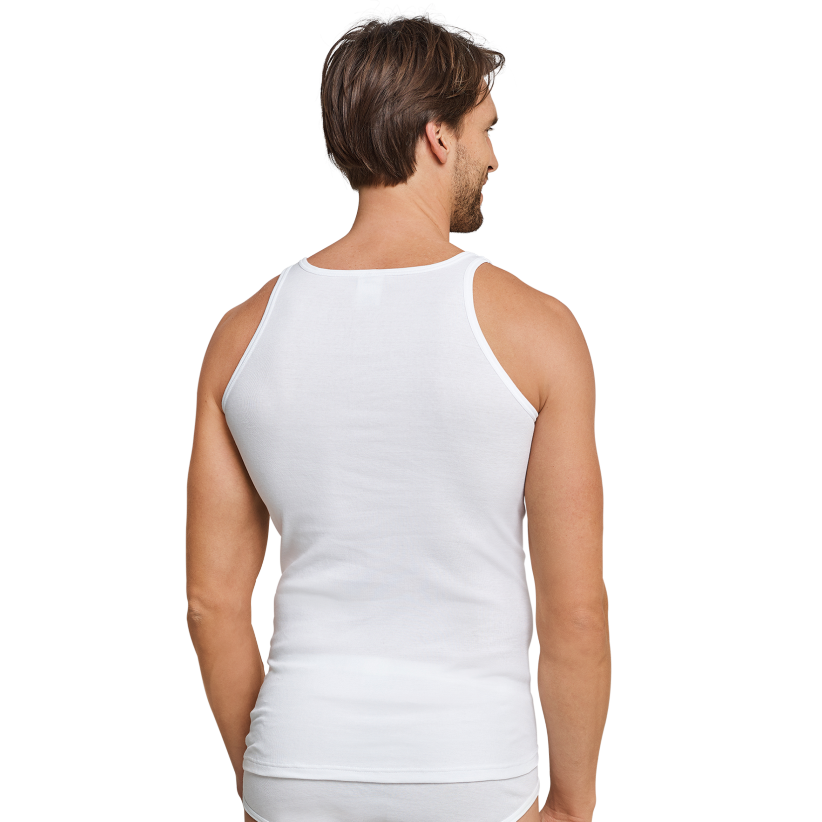 Schiesser Feinripp singlet 2-pack wit