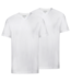 Basic 2-pack v-hals t-shirt wit