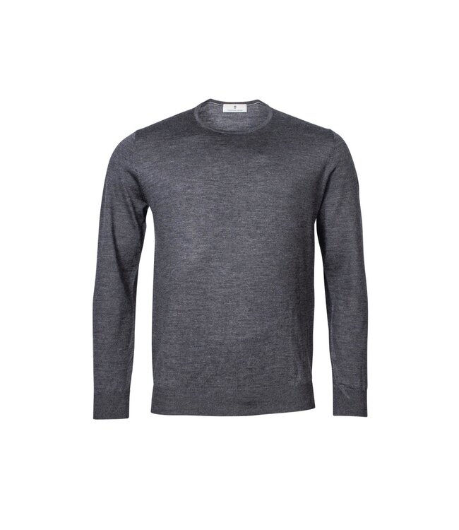 pullover ronde hals antraciet