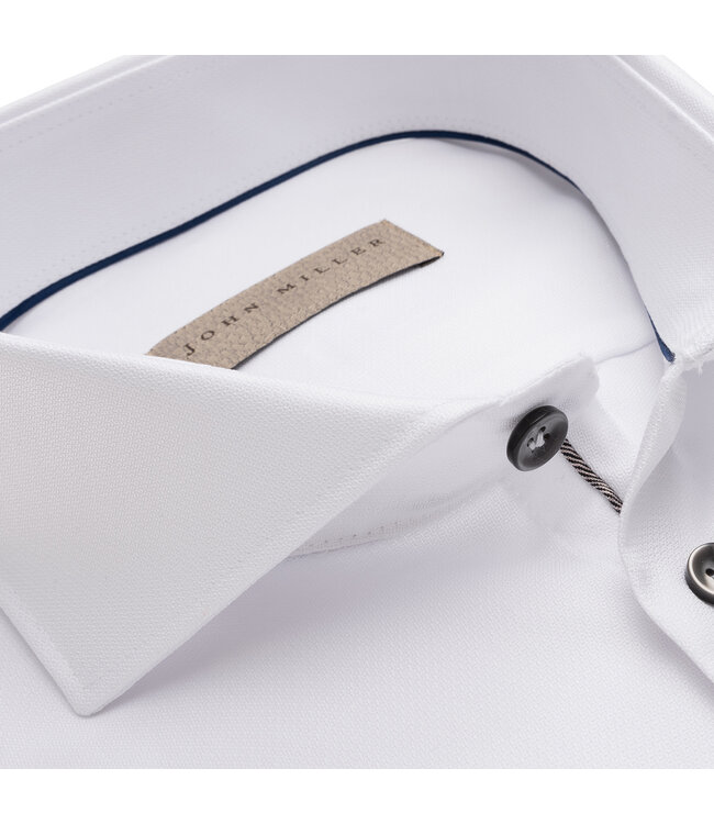 tailored fit overhemd wit met cut away boord