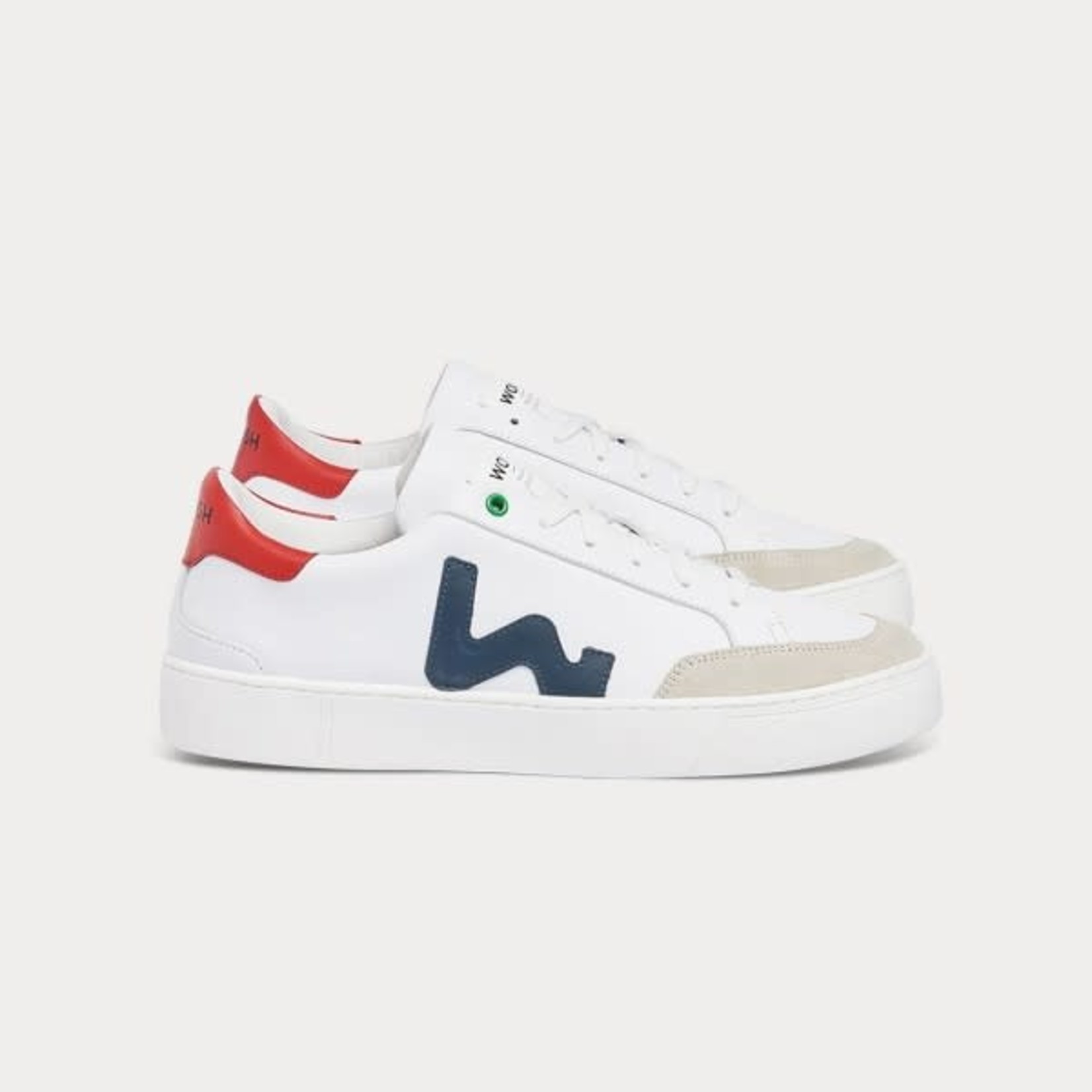 Heren Chunky Sneakers Rood Verticaal Designer Schoenen in Wit
