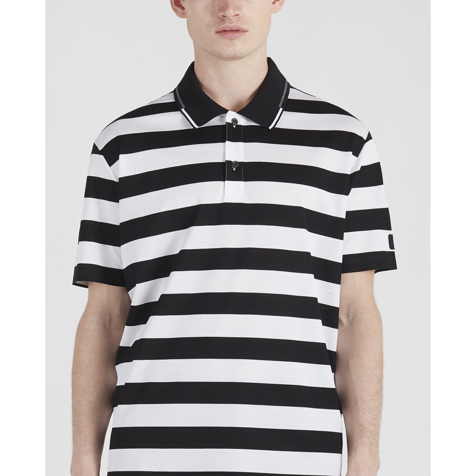 Paul \u0026 Shark polo korte mouw zwart wit streep 21411347-355 - Tim Menswear