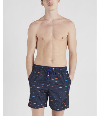 Paul & Shark zwemshort haaien multi colour