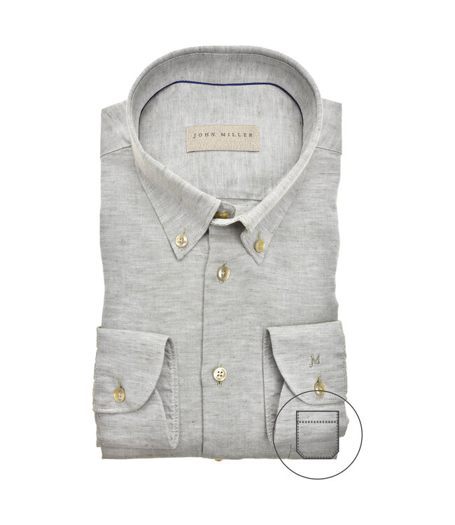 tailored fit overhemd groen