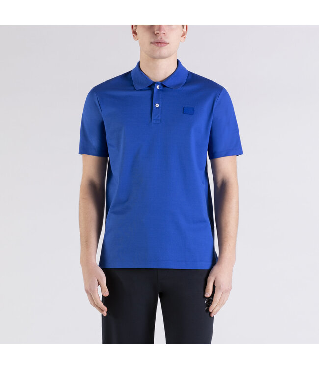 polo korte mouw cobalt