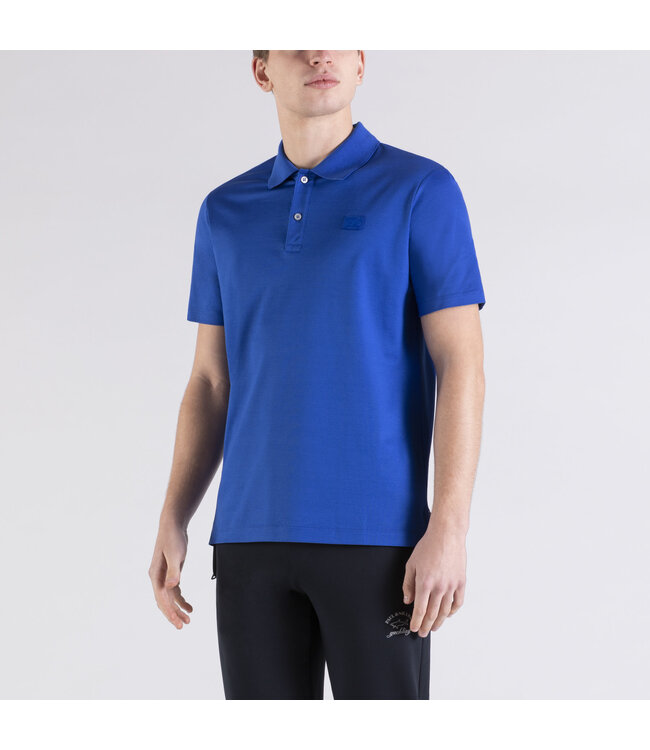 polo korte mouw cobalt