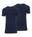 Stretch 2-pack ronde hals t-shirt marine