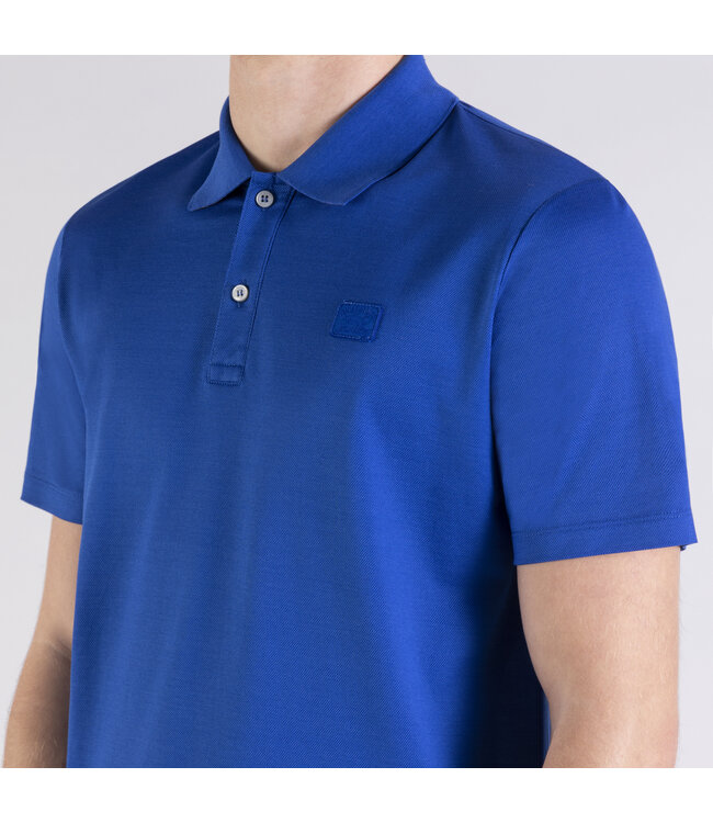 polo korte mouw cobalt