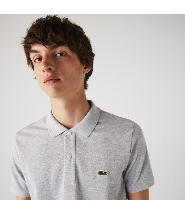 polo korte mouw lichtgrijs