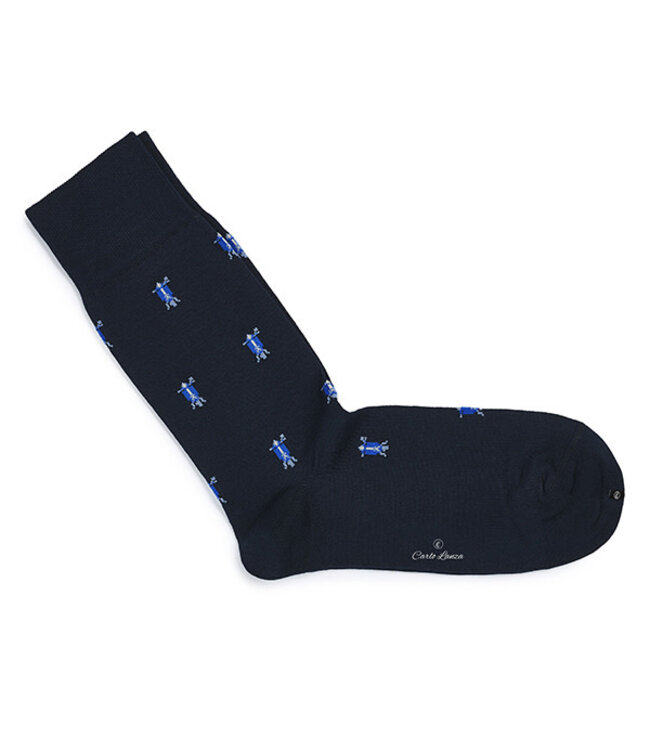 katoenen sokken blauwe scooter