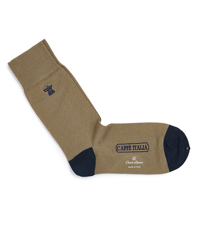 katoenen sokken camel koffie