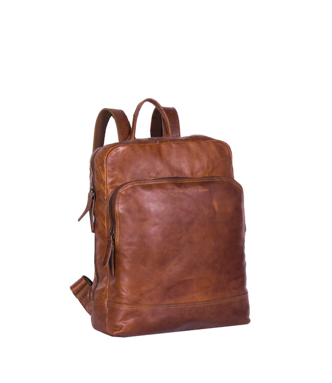 leren rugzak Mack cognac