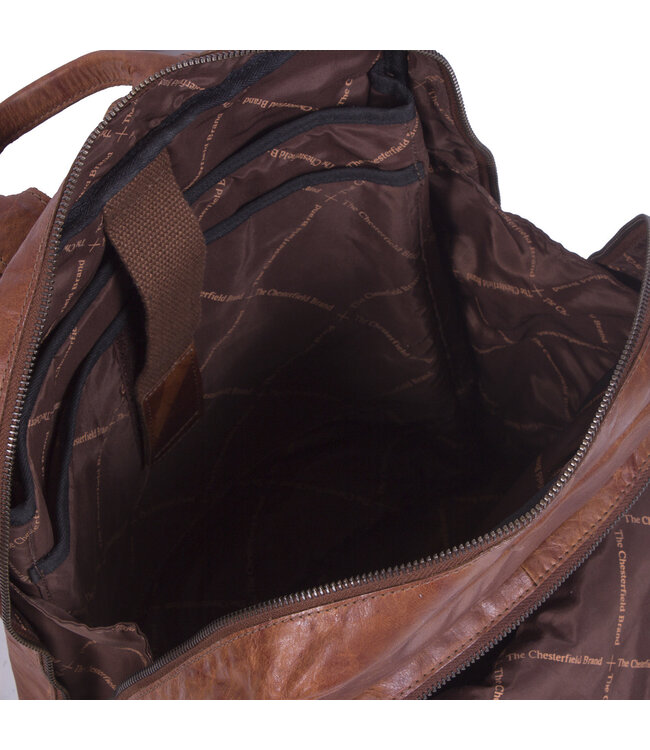 leren rugzak Mack cognac