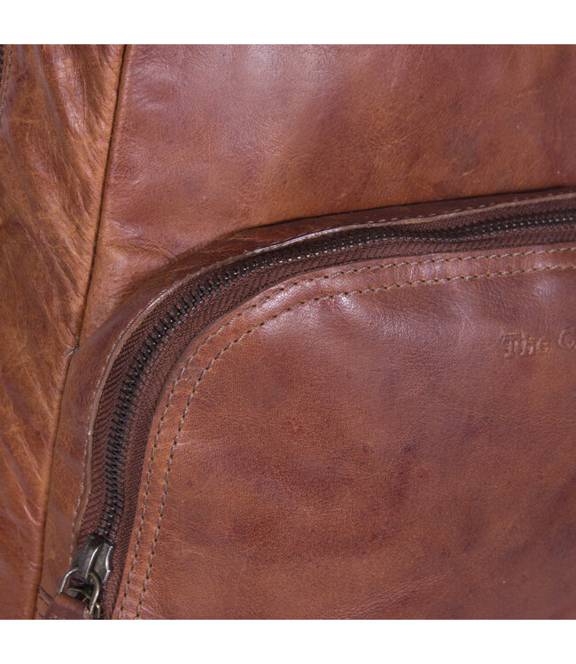 leren rugzak Mack cognac