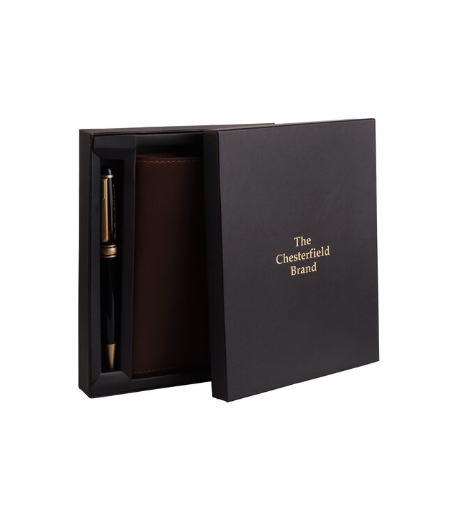 leren notitieboekje met luxe pen