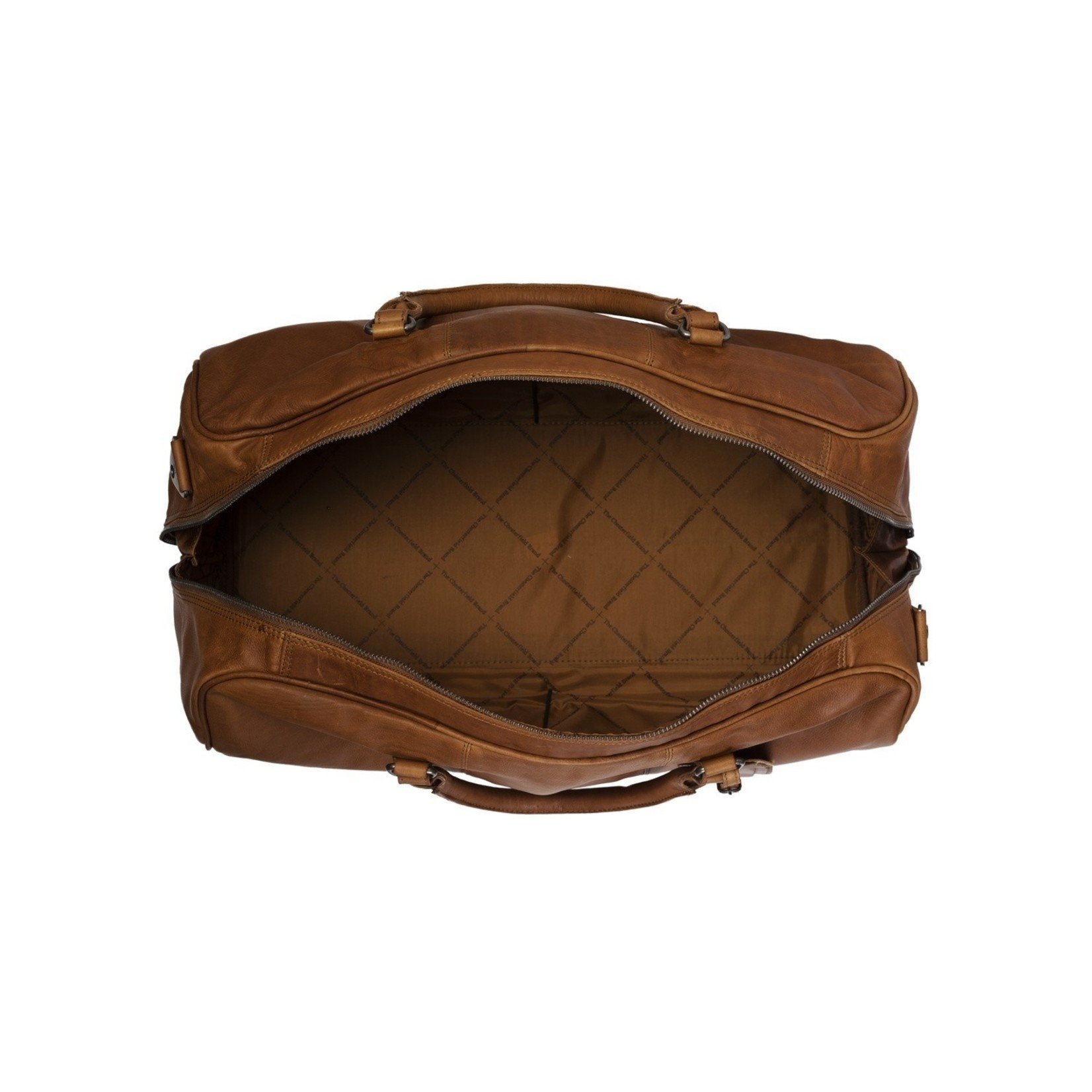 Chesterfield leren weekendtas William cognac