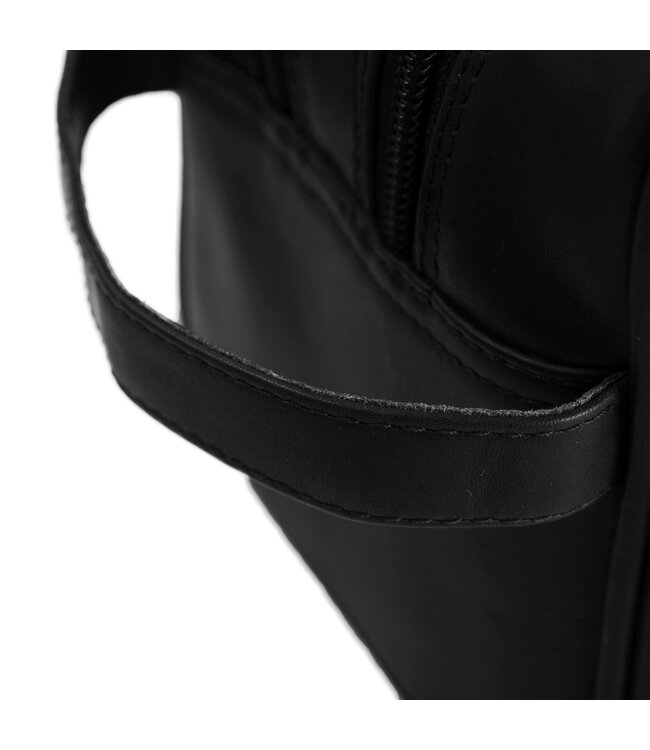 leren toilettas Stacey zwart